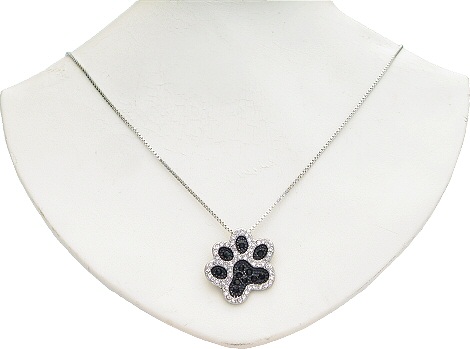 Crystal Pawprint Necklace