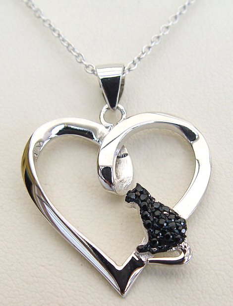 Love Black Cats Necklace